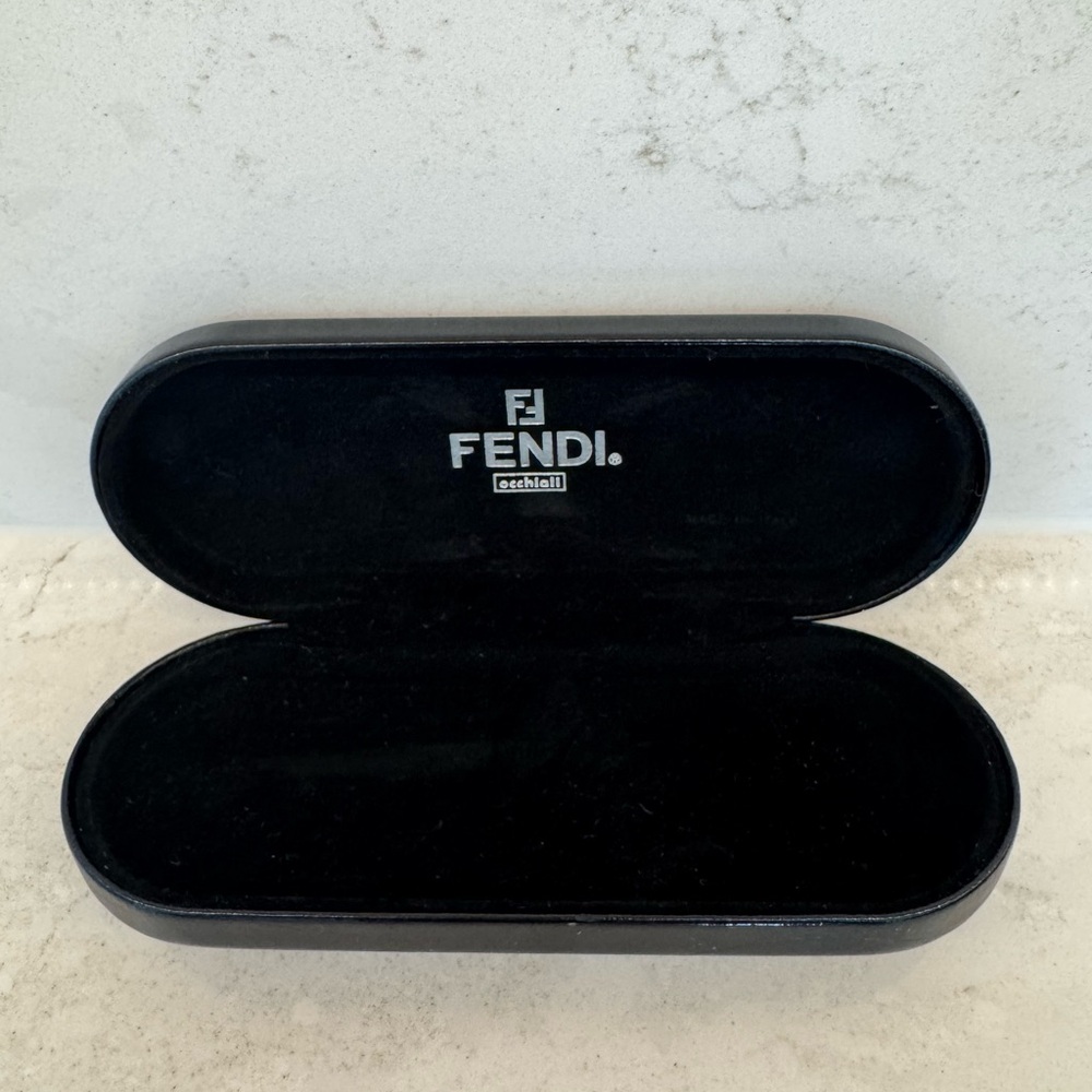 Fendi Black Velvet-Lined Glasses Case